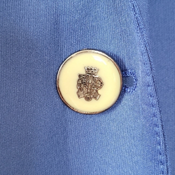 Zara Cobalt Blue One Button Blazer Suit Jacket - Picture 3 of 4